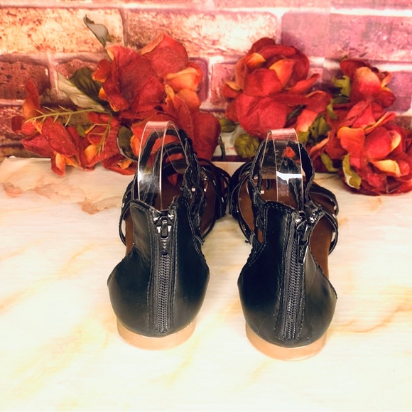 SO Black Silver Stud Gladiator Sandals - Picture 8 of 13